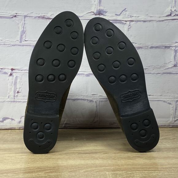 Thursday Boot Company Duchess Dark Olive Suede Chelsea Boots Women's Size 10 - Picture 7 of 8